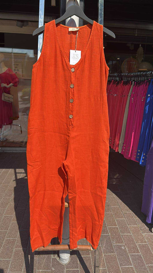 DS Collection jumpsuit, oransje