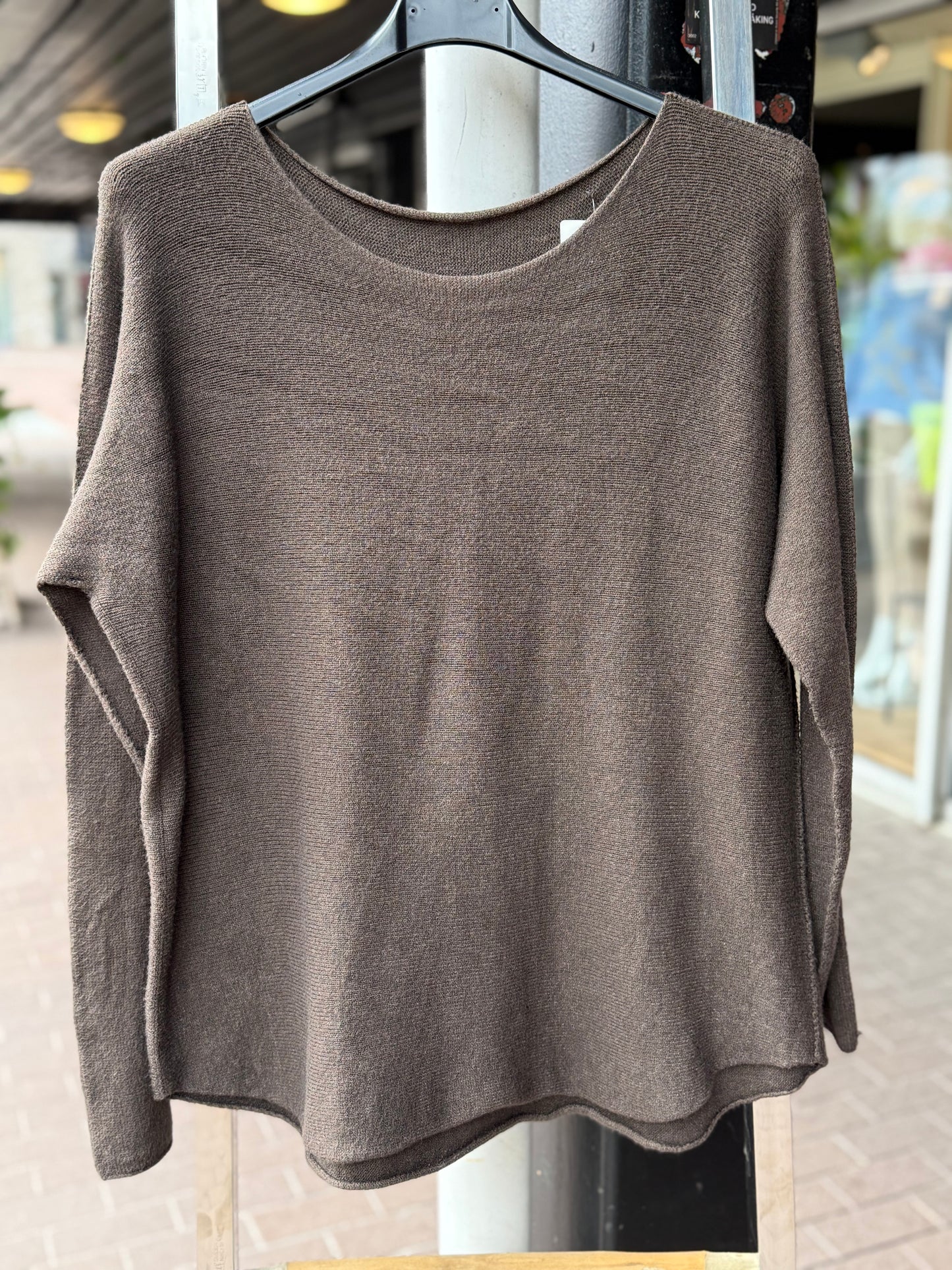 Viscose strikk- brun