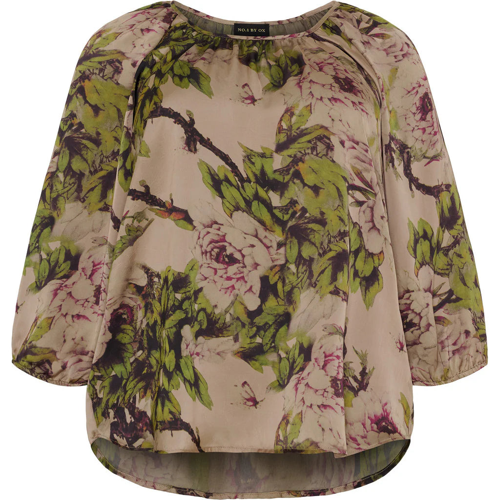 Nr 1 by ox- raglan blouse flower