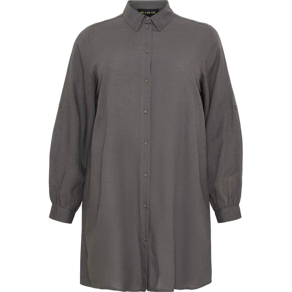 Nr 1 by ox- long shirt grey