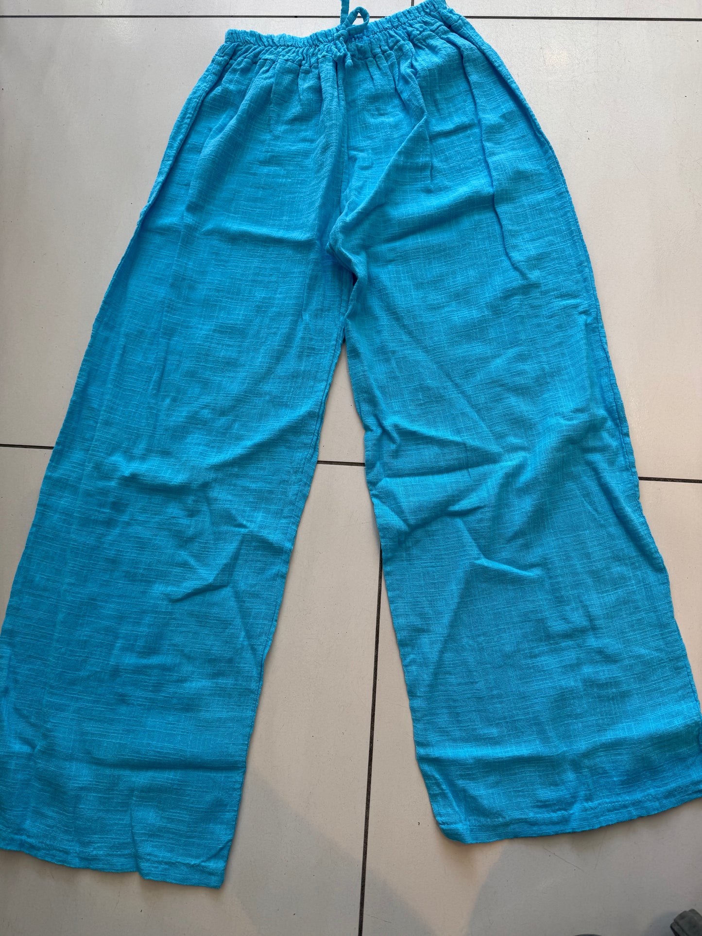 Cotton pants- turkis