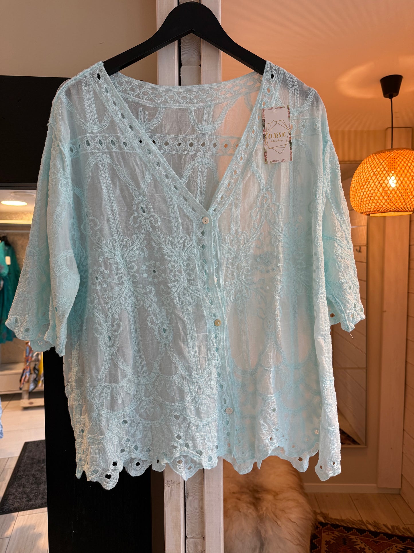 Classic fashion blouse - blue