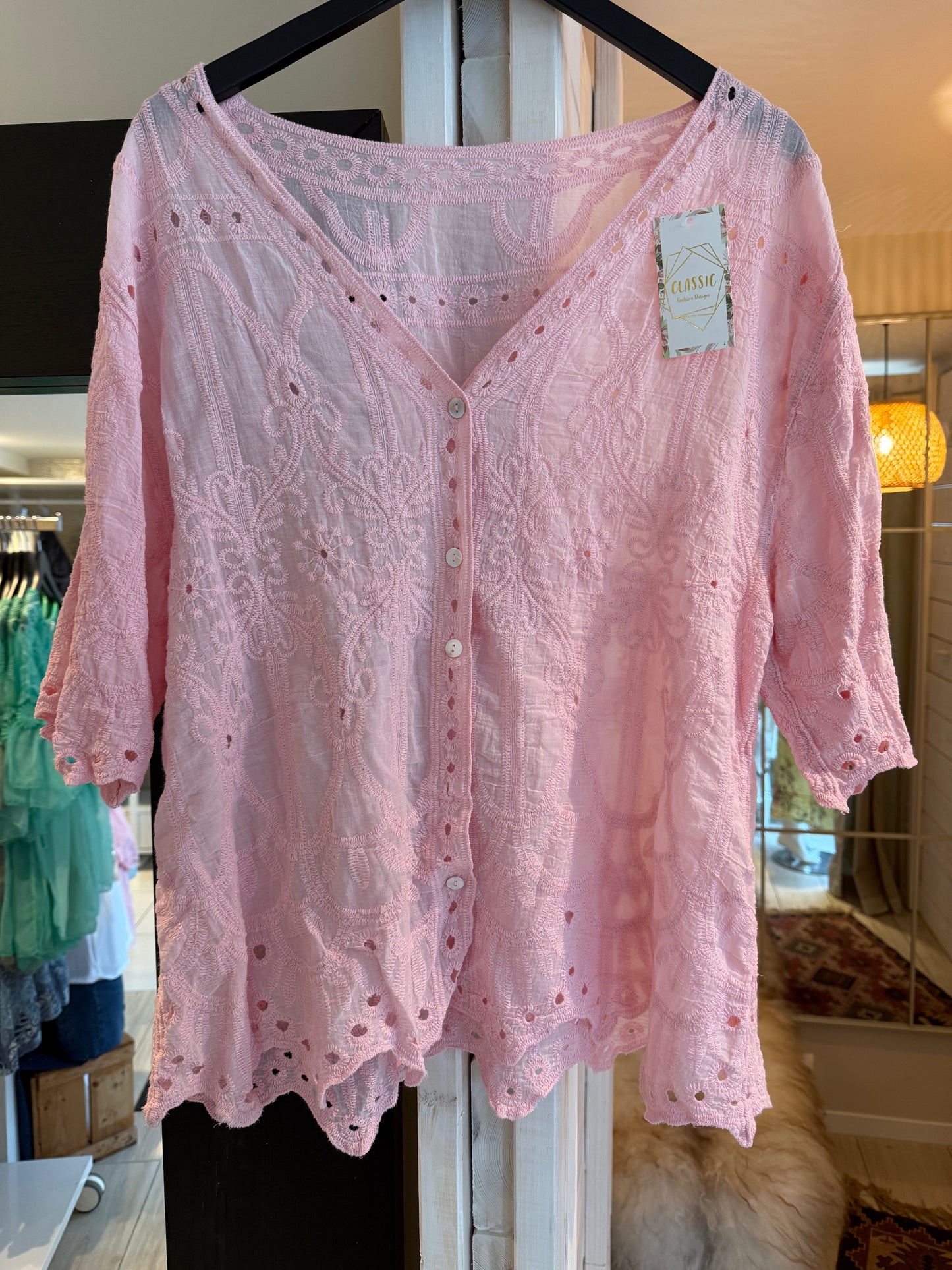 Classic fashion blouse - pink