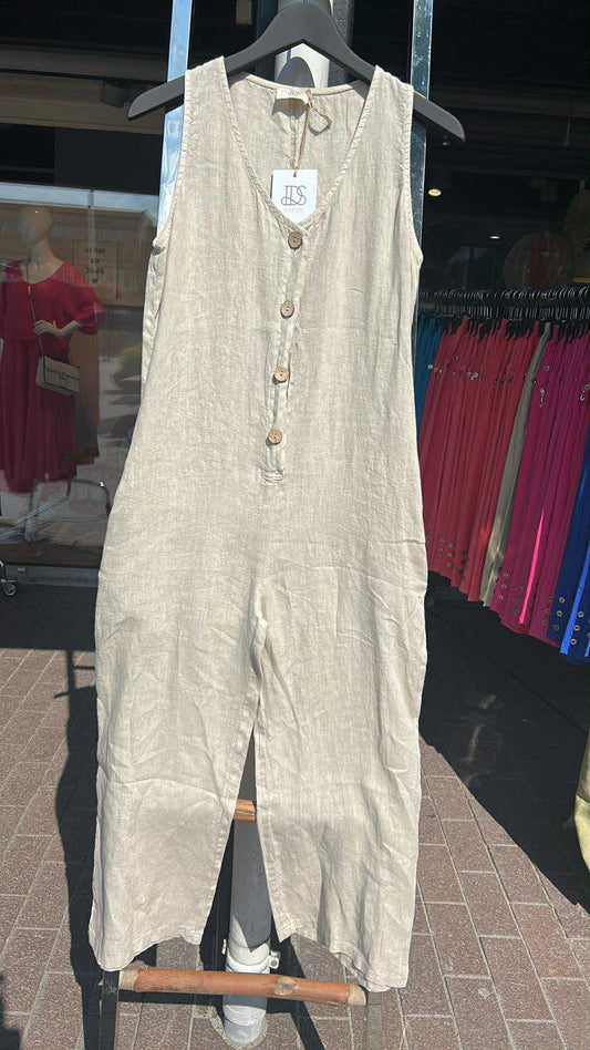 DS Collection jumpsuit, beige