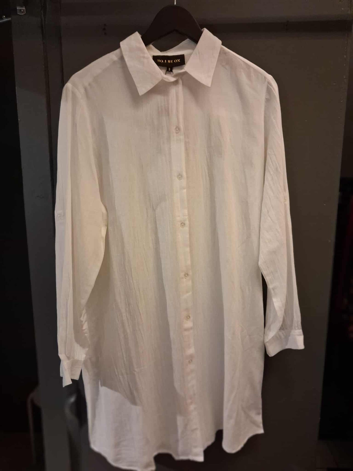 No.1 by Ox shirt dress hvit