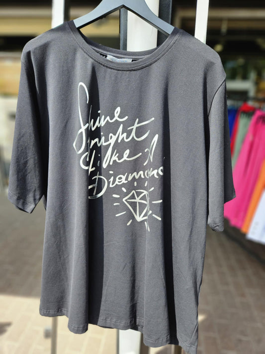 No.1 by Ox t shorte svart " shine bright "