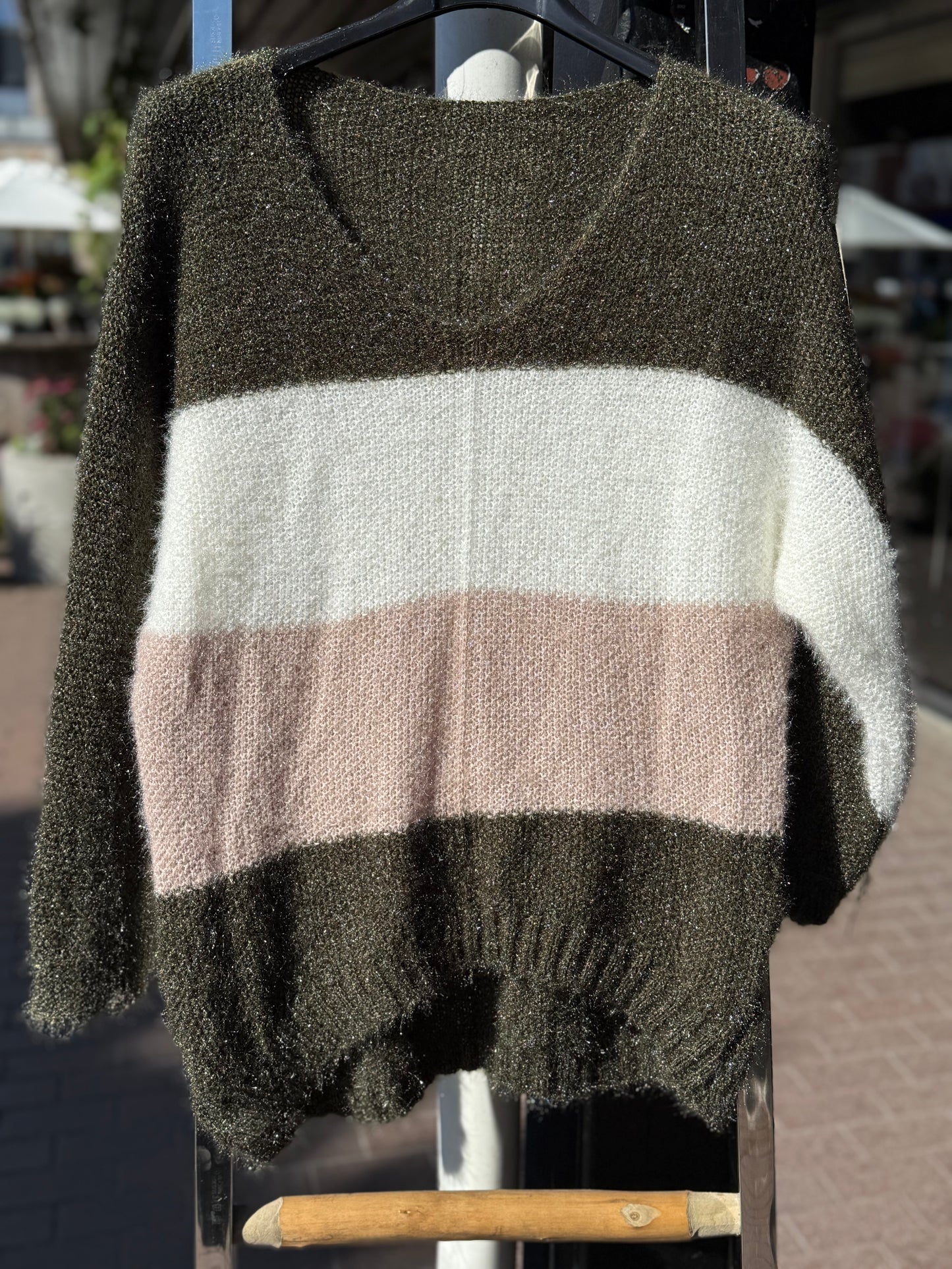 Stripe knit- grønn
