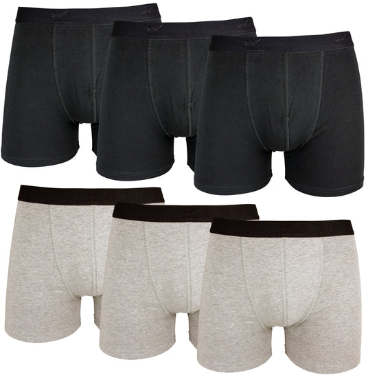 Herrboxer med elastan, 3-pack. SVART