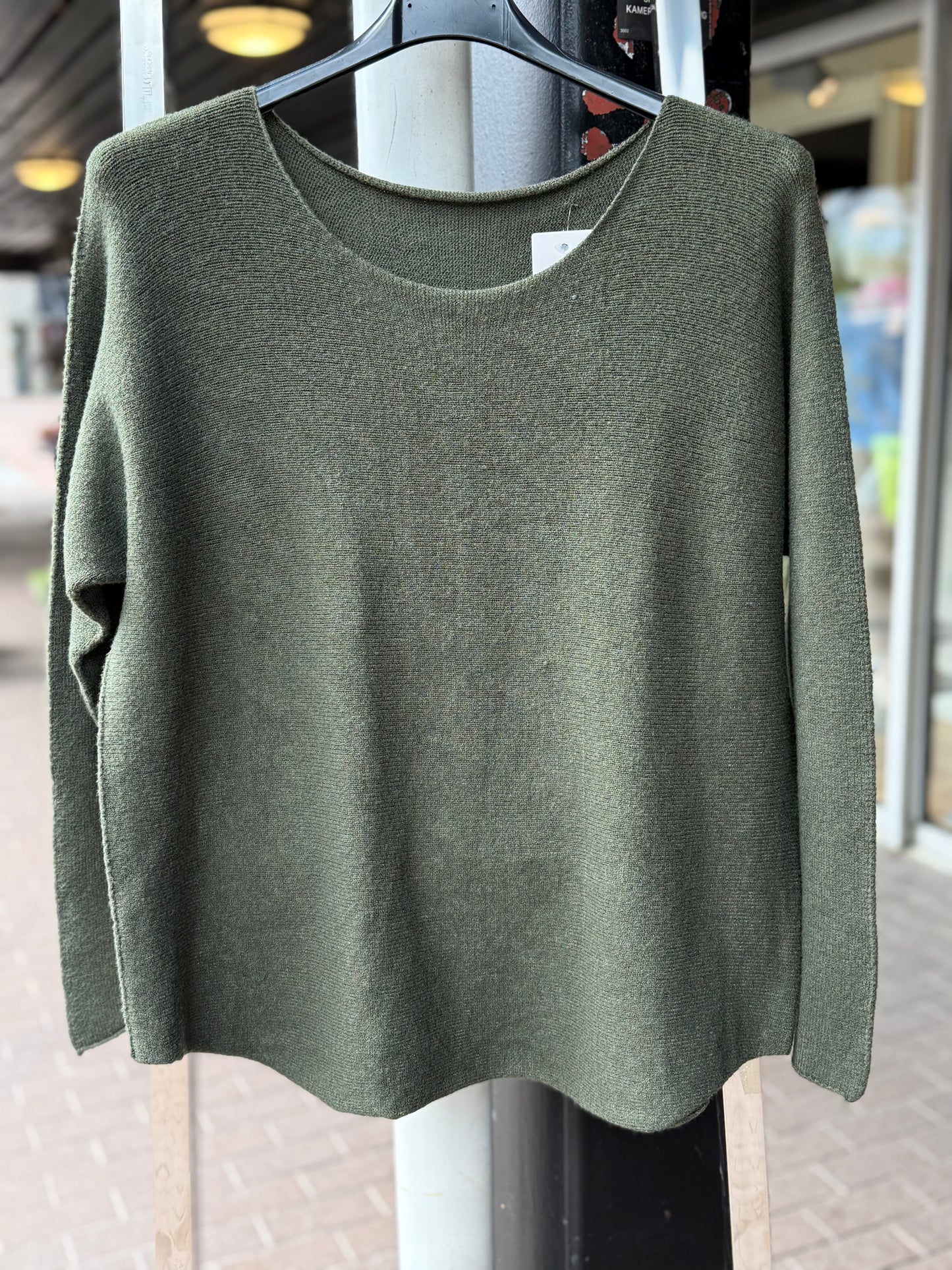 Viscose strikk- grønn