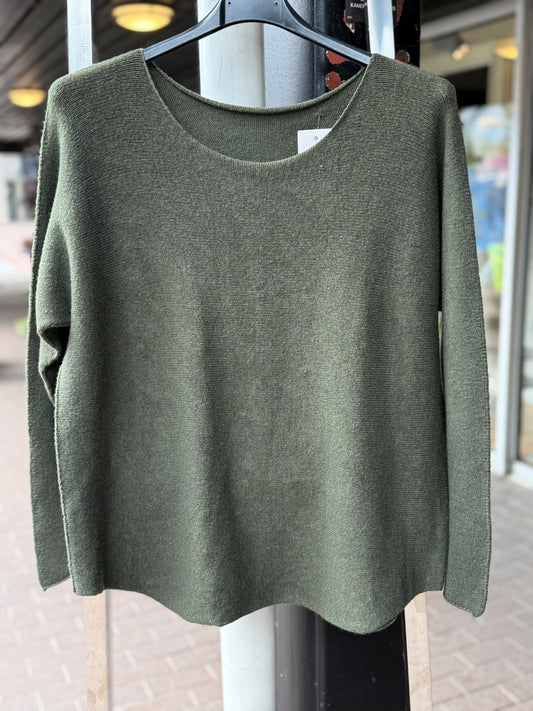 Viscose strikk- grønn