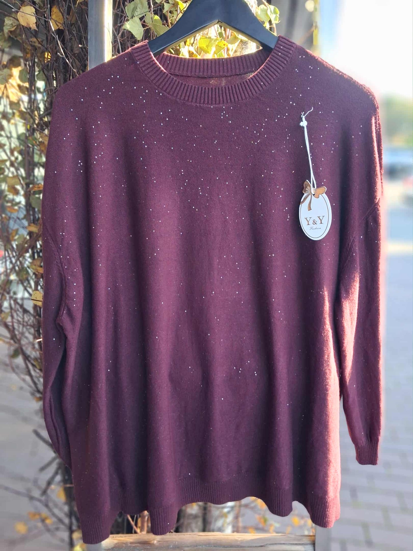 y&y Fashion overdel med glitter 4 ulike farger