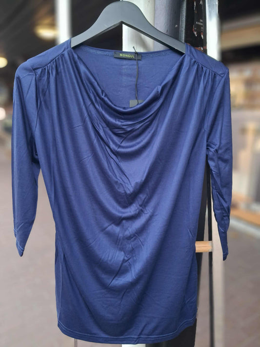 Mongul Overdel Jenka med waterfall hals satin i 2 farger