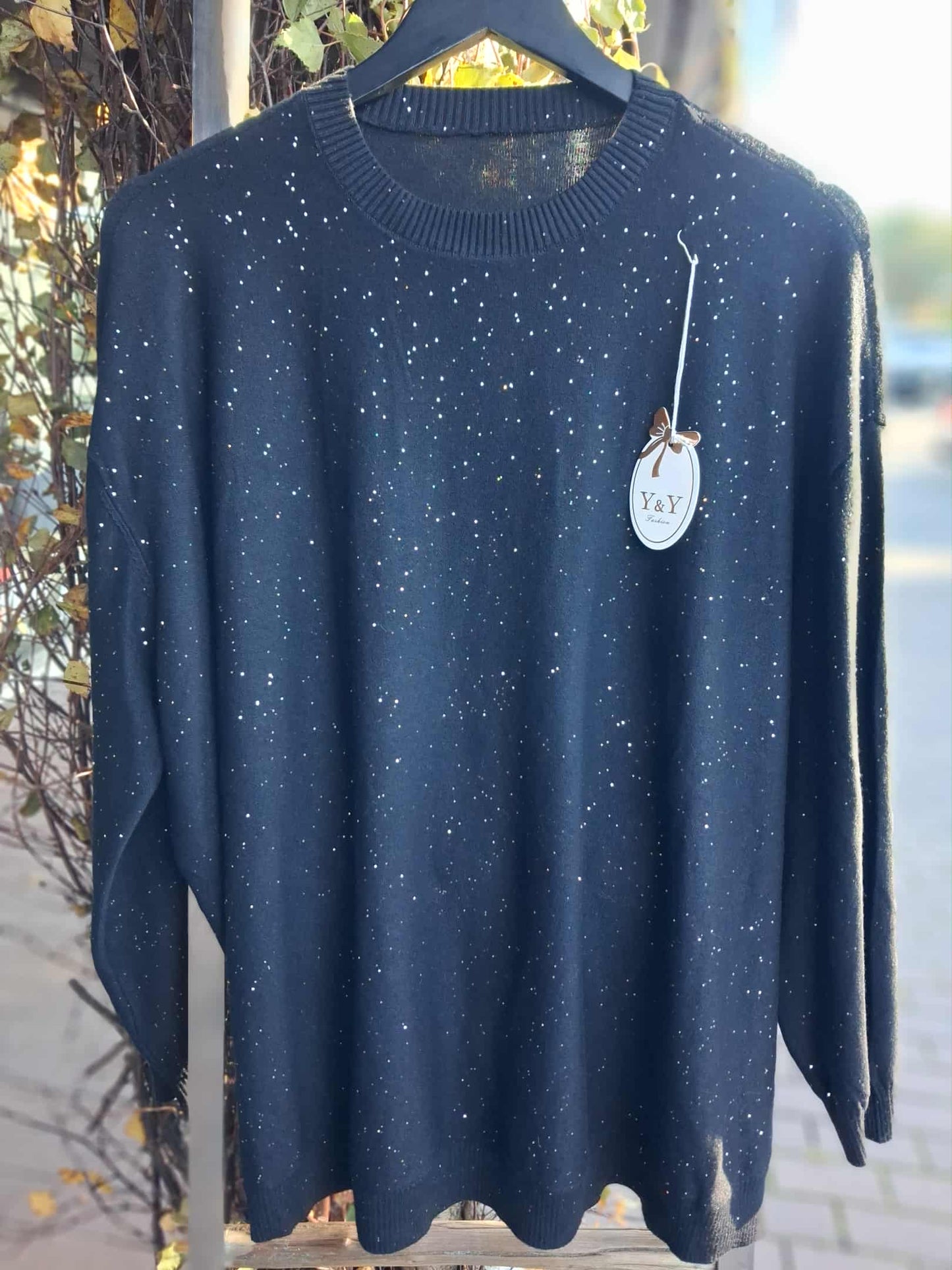 y&y Fashion overdel med glitter 4 ulike farger