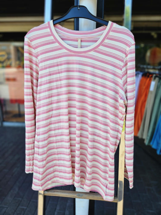 Cassiopeia Sisane Blouse, rosa/hvit,