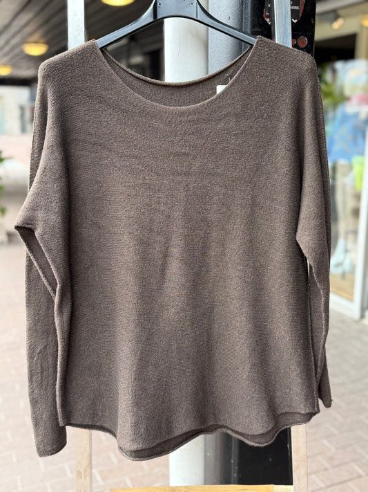 Viscose strikk- brun