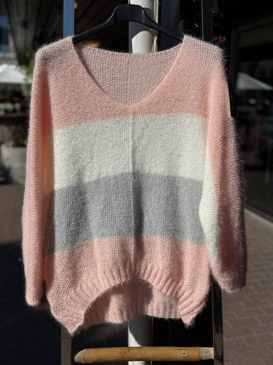 Stripe knit- rosa