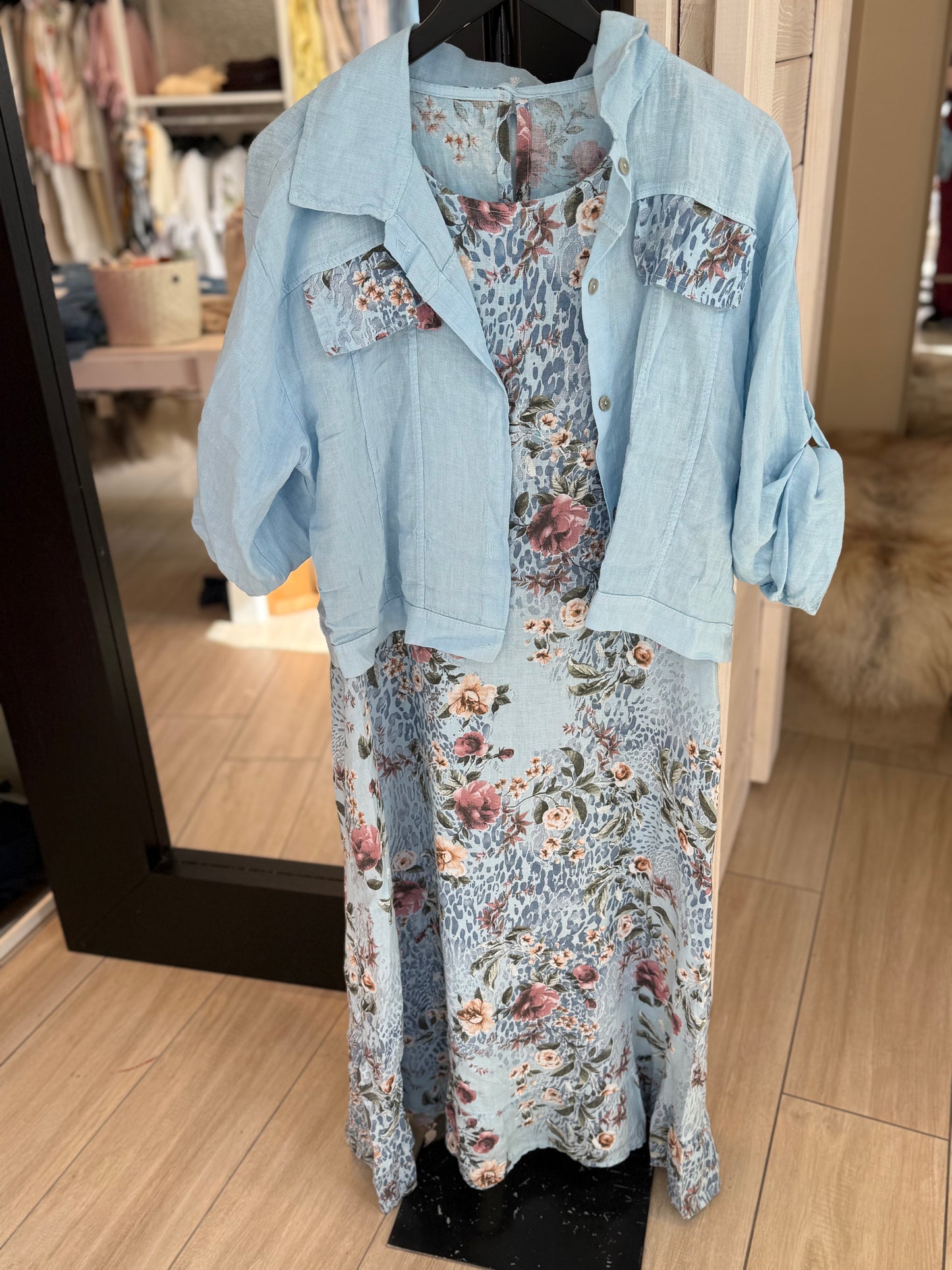 Li sett flower - blue dress