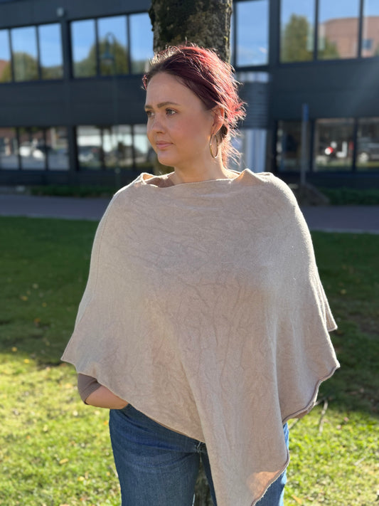 Poncho beige