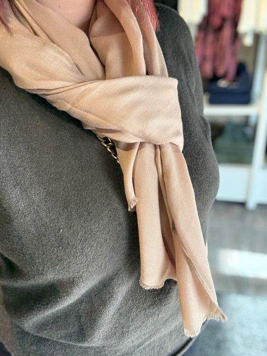 Skjerf beige