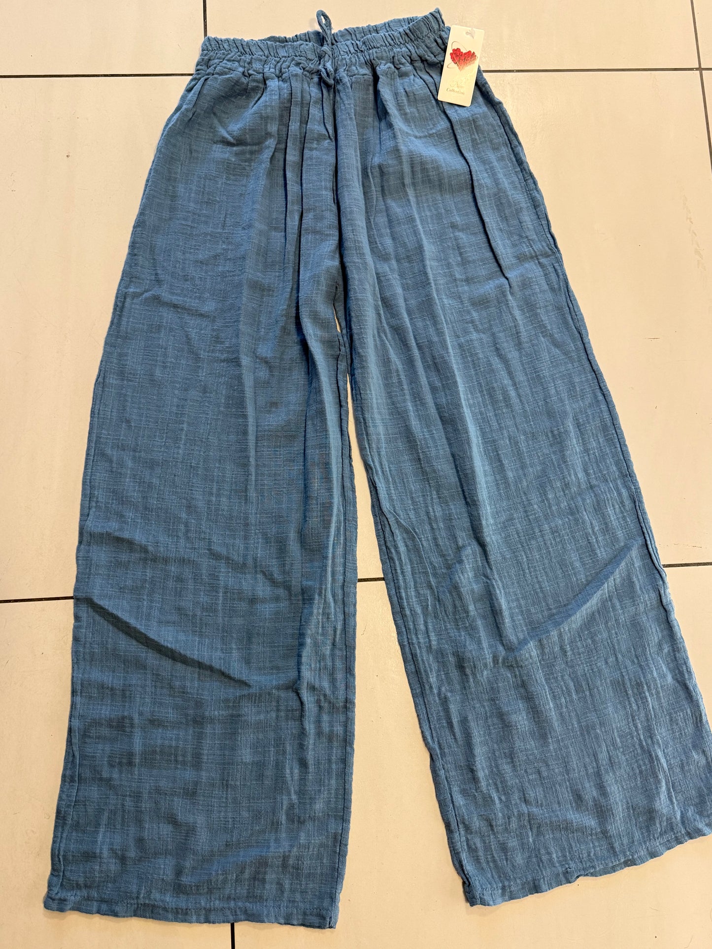 Cotton pants- blue