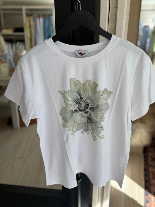 T-shirt flower green