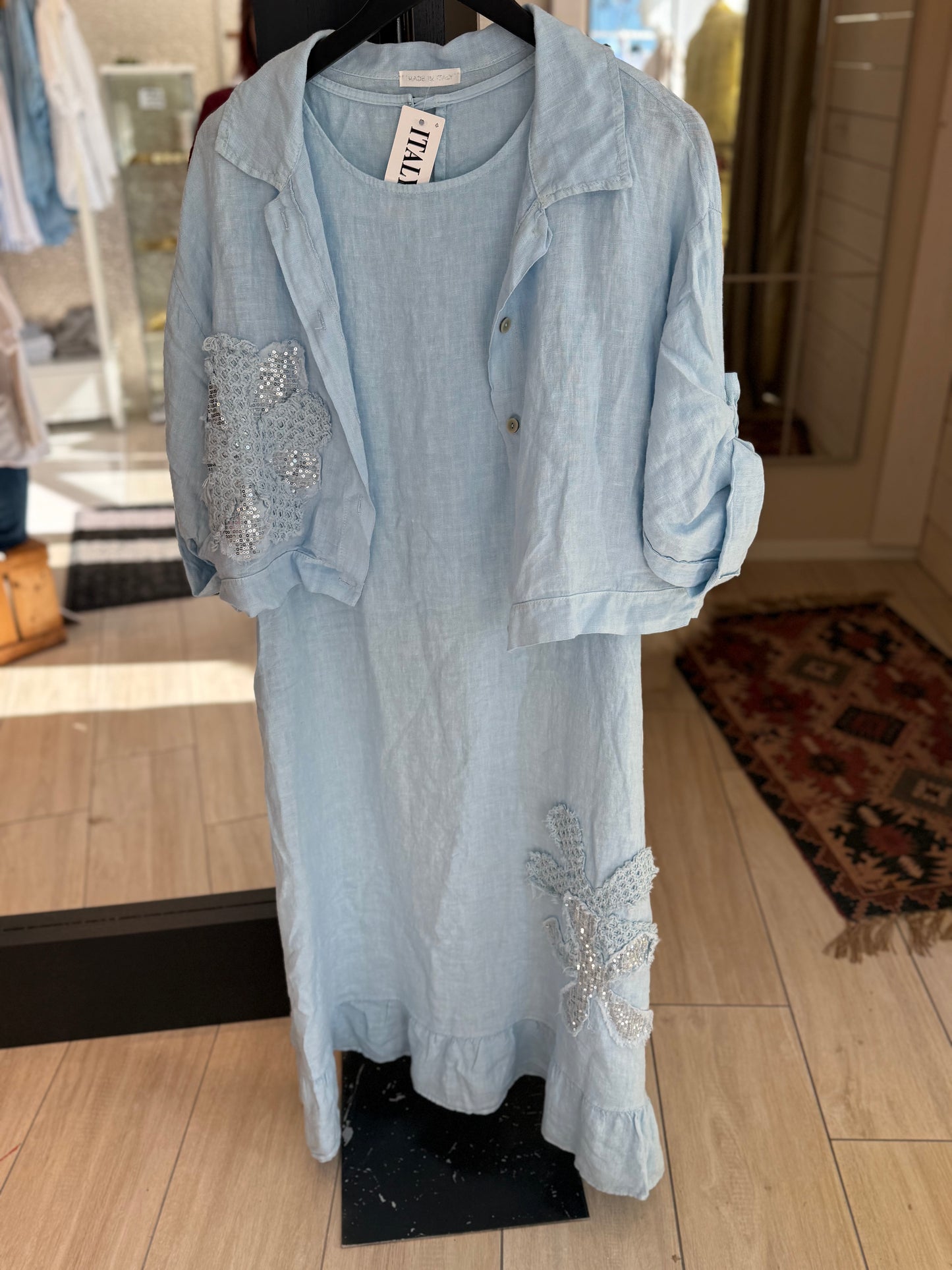 Lin sett - dress light blue