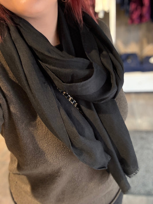 Skjerf sort basic