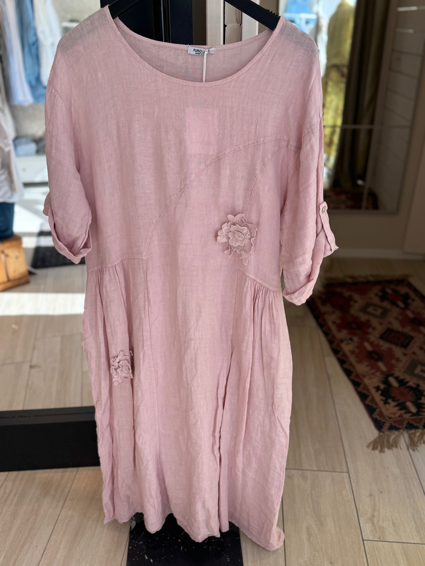 Pink- lin dress