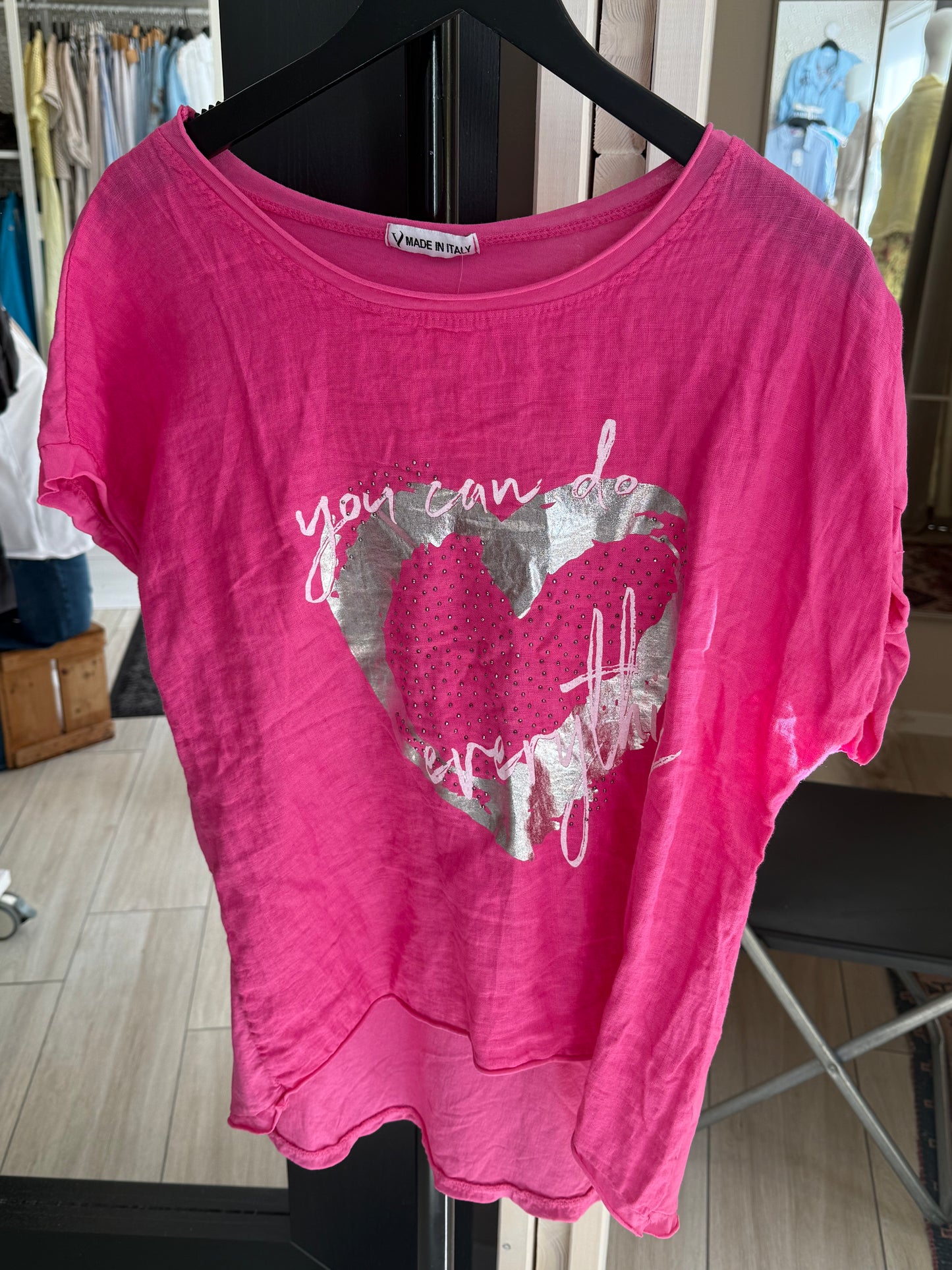 Flower t-shirt pink
