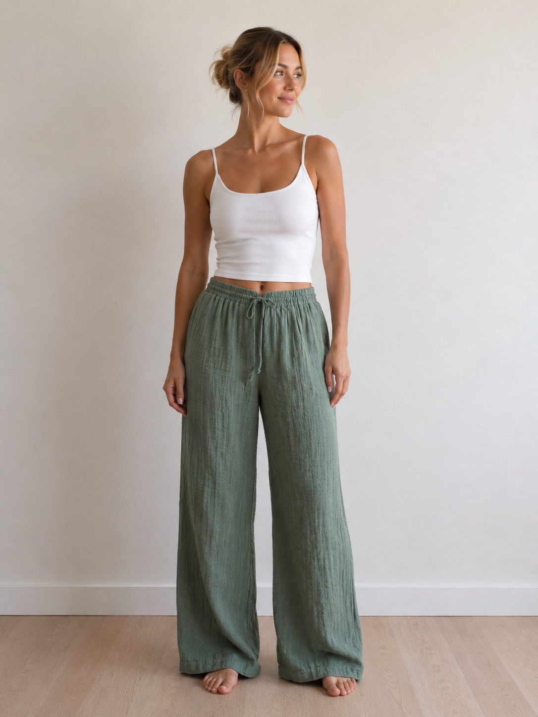 Cotton pants - green