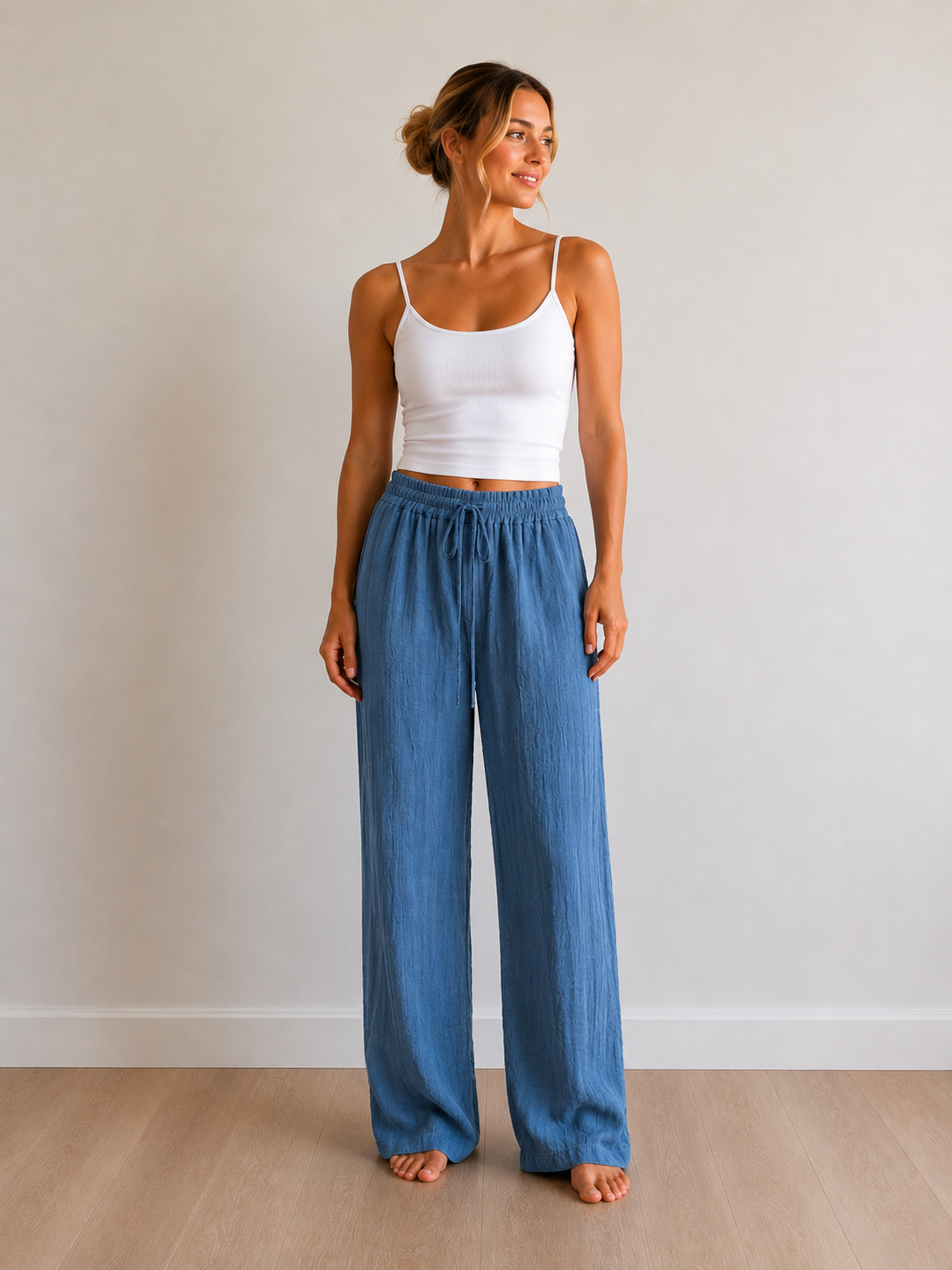 Cotton pants- blue