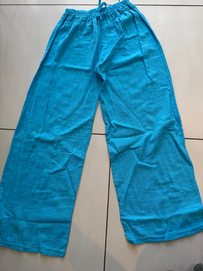 Cotton pants- turkis