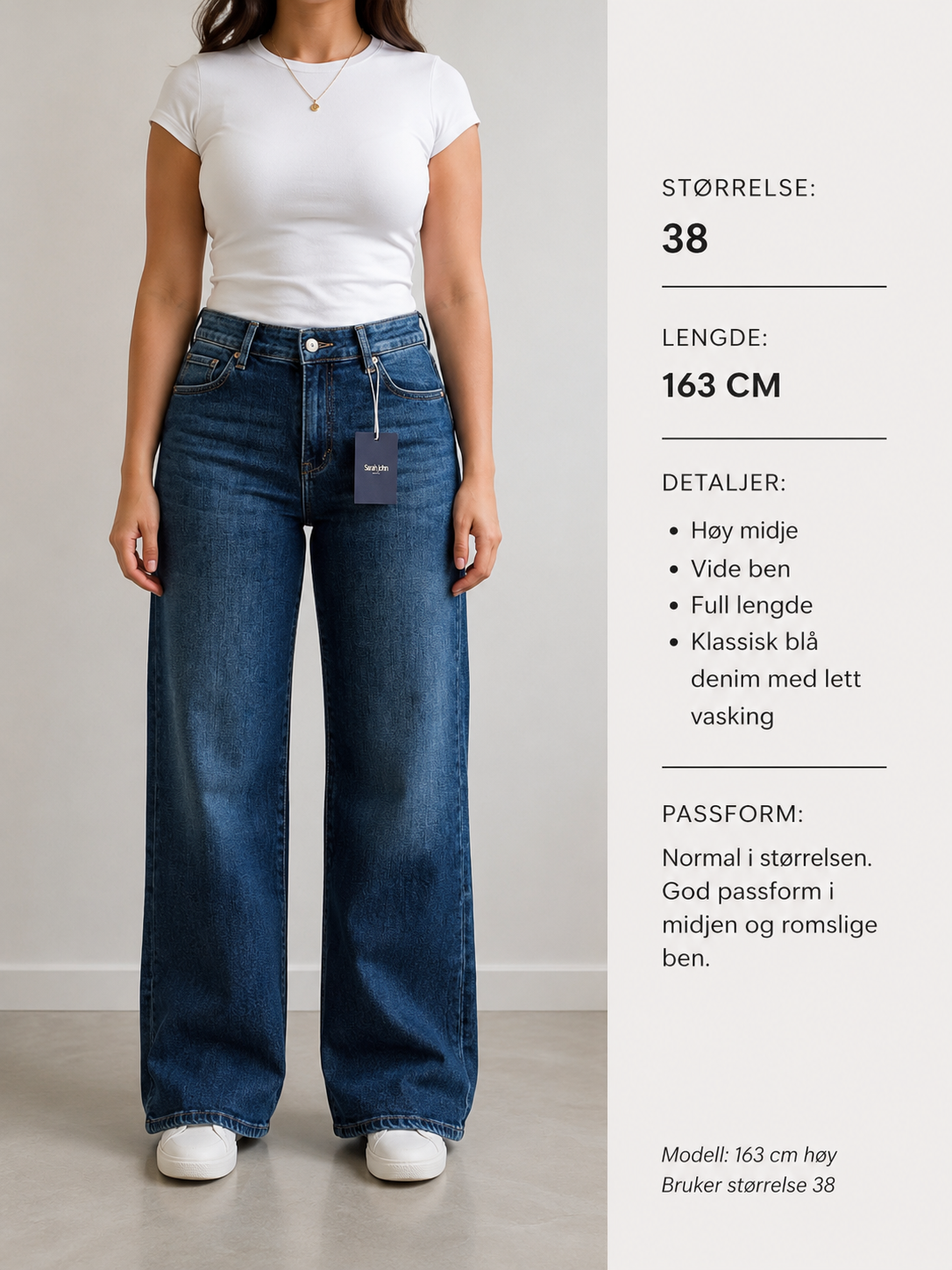 Sarah john- wide leg jeans