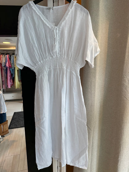 Lin dress - med strikk