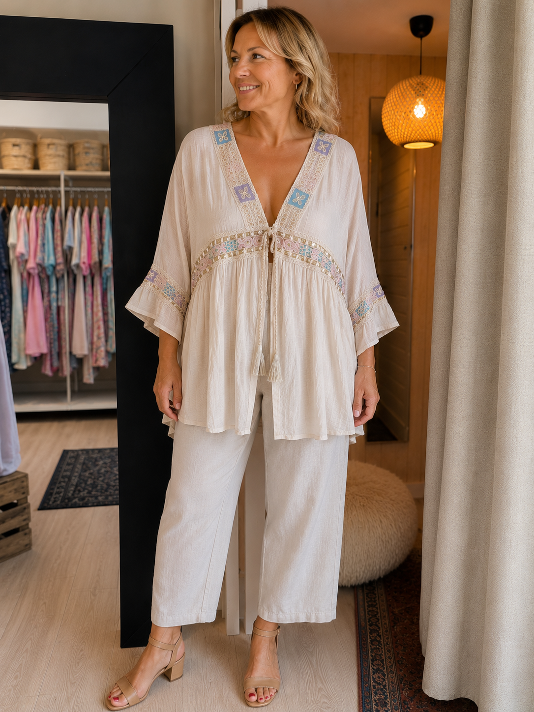 Blouse - cream