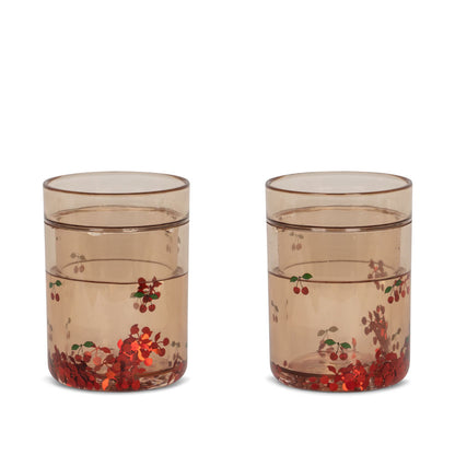 2pk. Glitter Cups Cherry Konges Sløjd