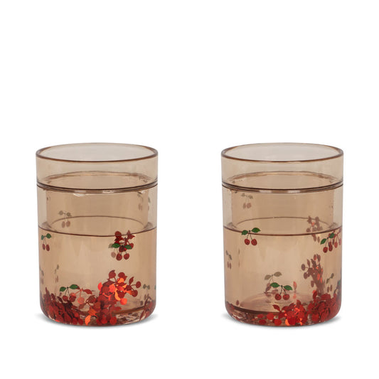 2pk. Glitter Cups Cherry Konges Sløjd