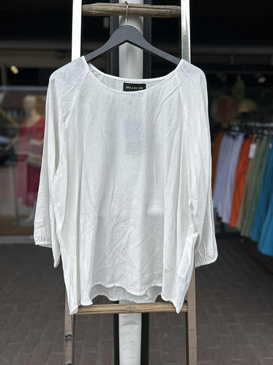 No. 1 by ox- white blouse