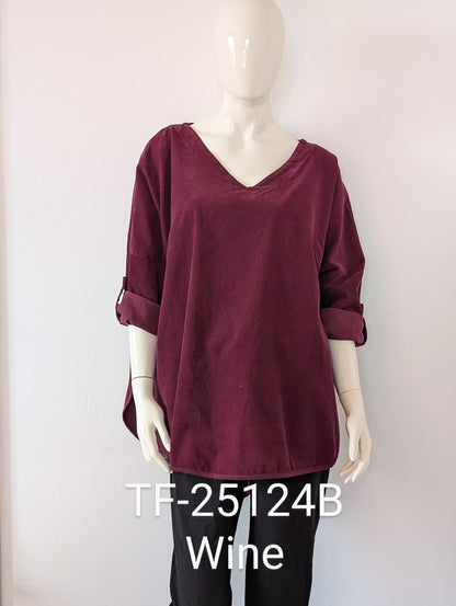 Cord Blouse  i 4 farger