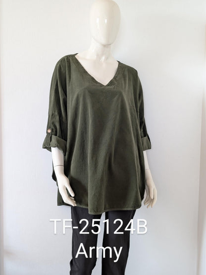 Cord Blouse  i 4 farger