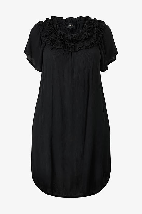 Nr 1 by ox- plus size dress, Double Ruffle Edge- flere farger