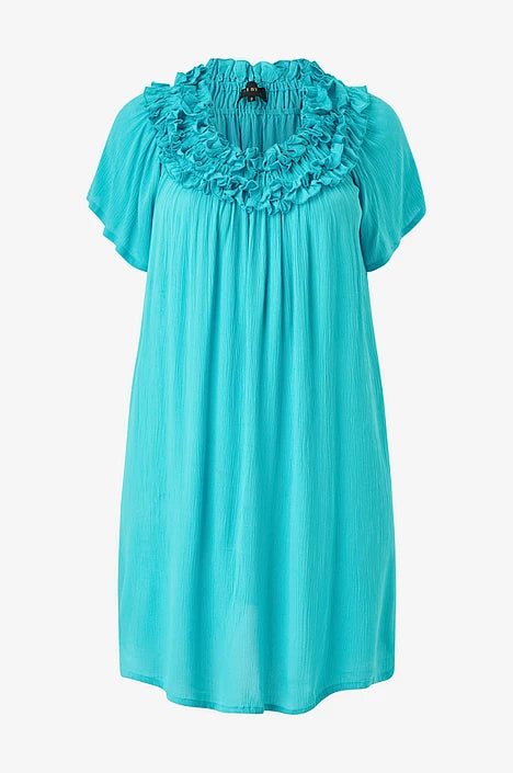 Nr 1 by ox- plus size dress, Double Ruffle Edge- flere farger