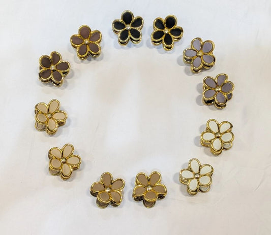 12-pk flower hårklyper