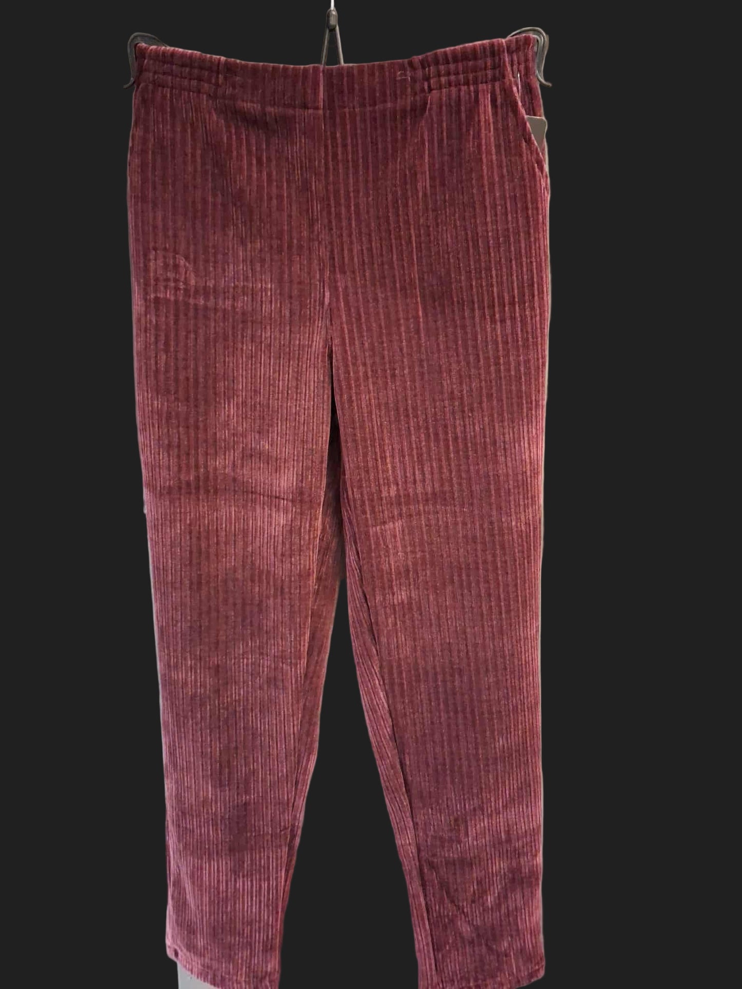 J.s.t cord fløyel burgunder NYHET