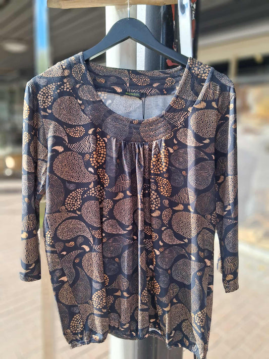 Mongul Overdel Pil Bronze Paisley