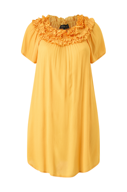 Nr 1 by ox- plus size dress, Double Ruffle Edge- flere farger