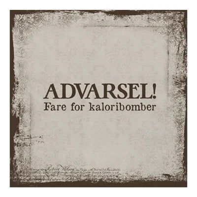 "Advarsel! Fare for kaloribomber" 20stk