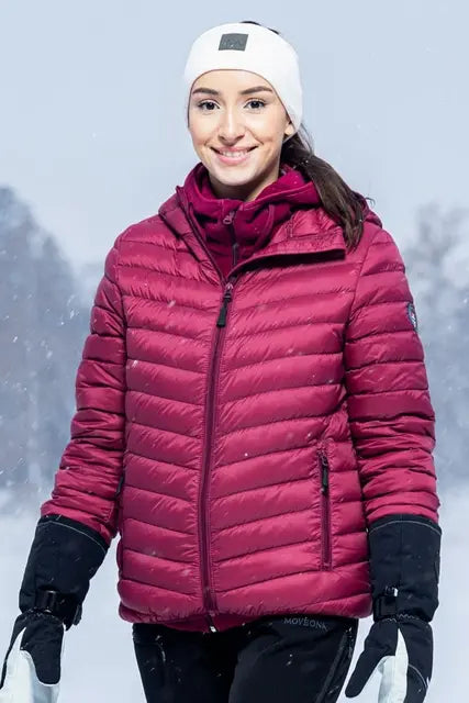 Røros dame dunjakke med hette Plomme