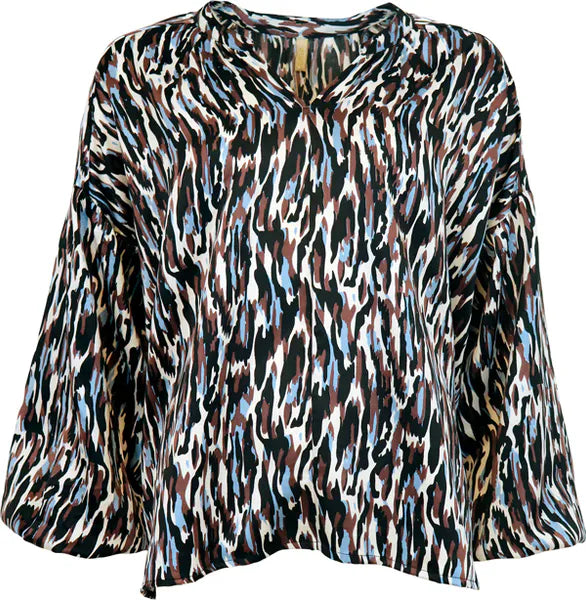 Britt Blouse Blue - Polyester