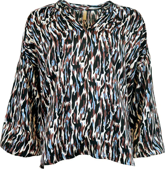Britt Blouse Blue - Polyester